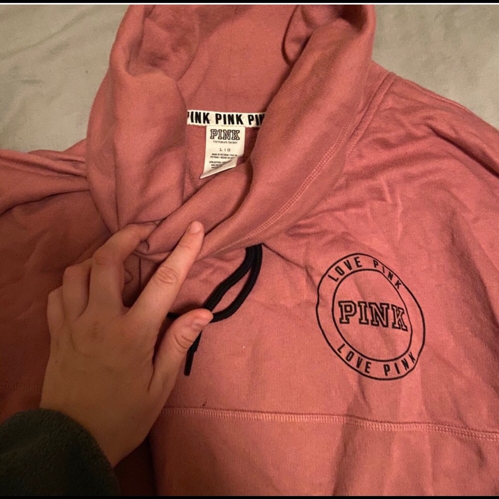 Pink Victoria’s Secret hoodie sweater